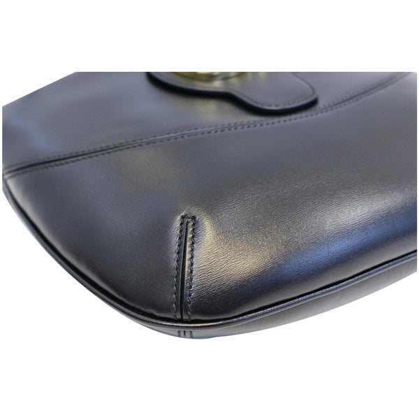 GUCCI Arli Medium Calfskin Leather Shoulder Bag 568857 Black