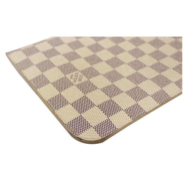 LOUIS VUITTON Pochette Wristlet Pouch Neverfull MM Damier Azur-US