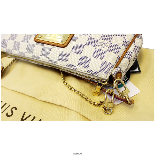 LOUIS VUITTON Eva Clutch Damier Azur Crossbody Bag-US