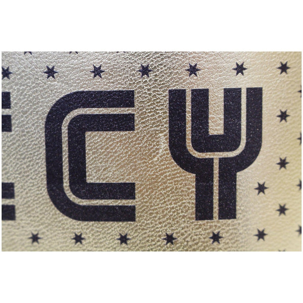 GUCCI Moon Steller Guccy Leather Crossbody Bag Gold