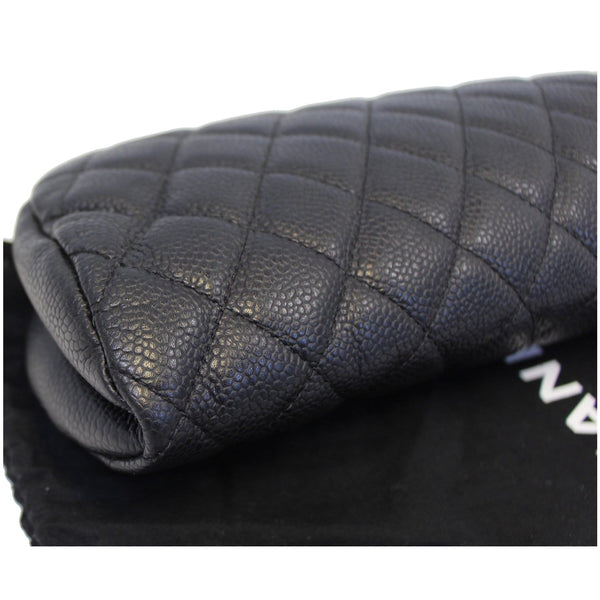 CHANEL Timeless Caviar Quilted Leather Clutch Black-US