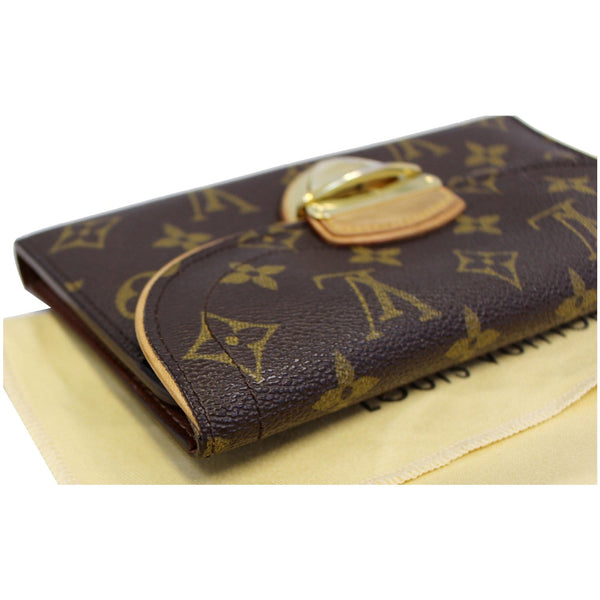 LOUIS VUITTON Eugenie Monogram Canvas Wallet Brown