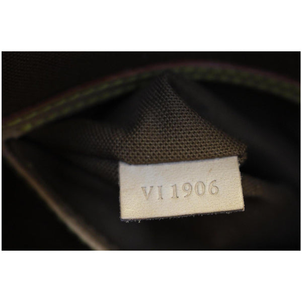 Louis Vuitton Alma Monogram Canvas Satchel Bag Brown - lv tag