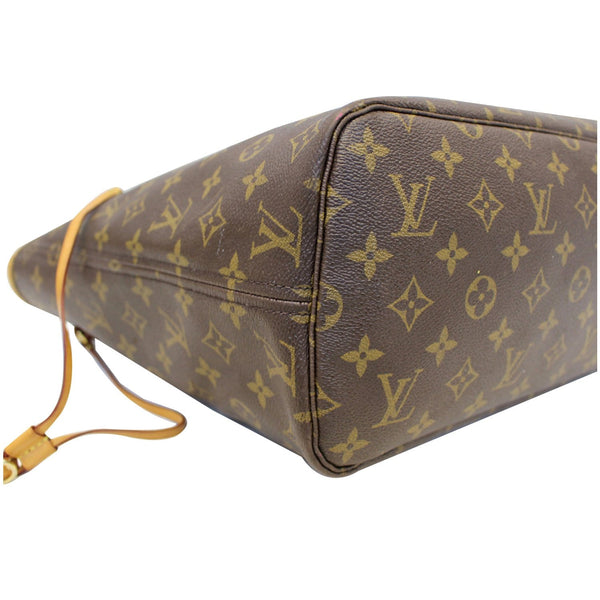LOUIS VUITTON Neverfull MM Monogram Canvas Tote Shoulder Bag Brown