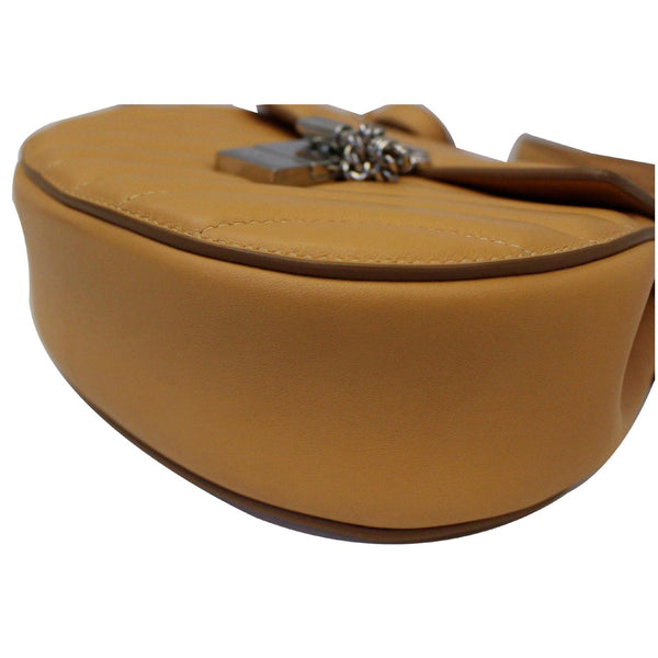 CHLOE Mini Drew Bijou Calfskin Shoulder Bag Peach