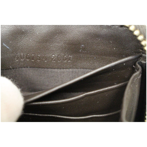 GUCCI Vintage Web GG Canvas Zip Around Wallet Beige