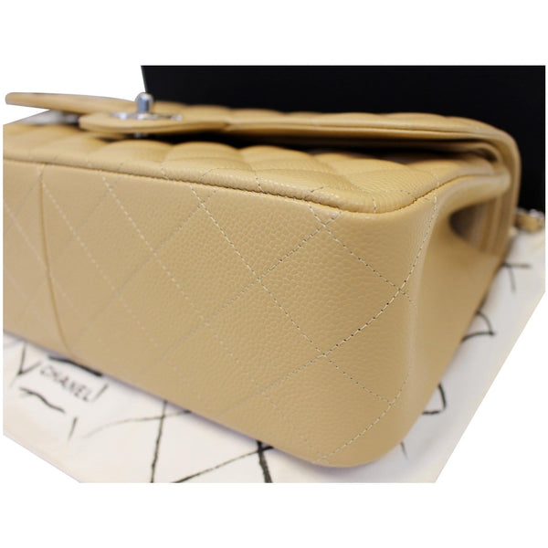 CHANEL Timeless Classic Jumbo Double Flap Caviar Leather Shoulder Bag-US