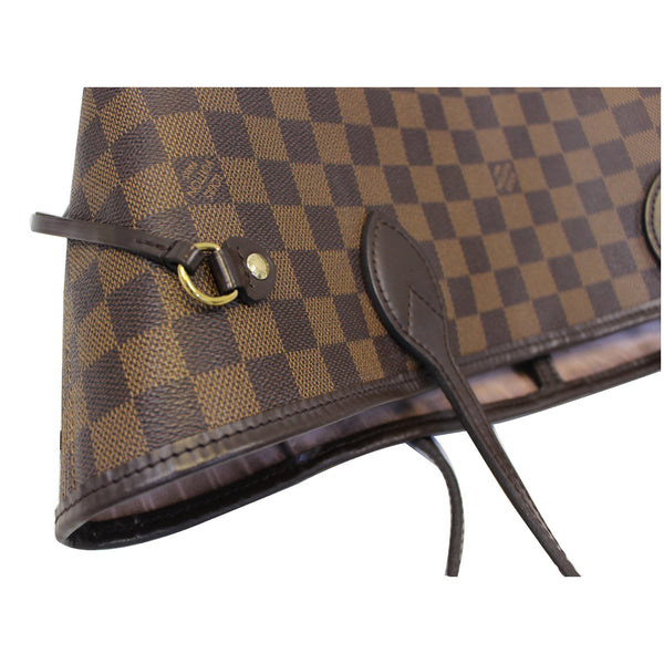 Louis Vuitton Neverfull MM Damier Ebene Bag - close view