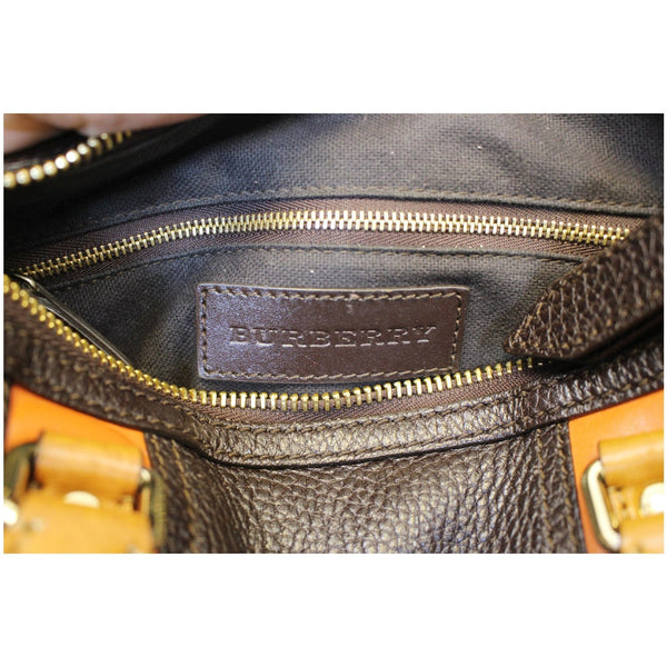 Burberry Alchester Bowling Leather Satchel Shoulder Bag Black
