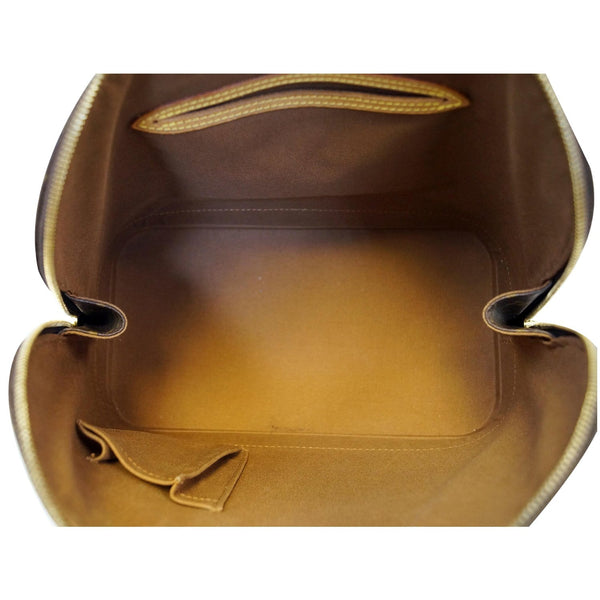 LOUIS VUITTON Alma Monogram Canvas Satchel Bag Brown