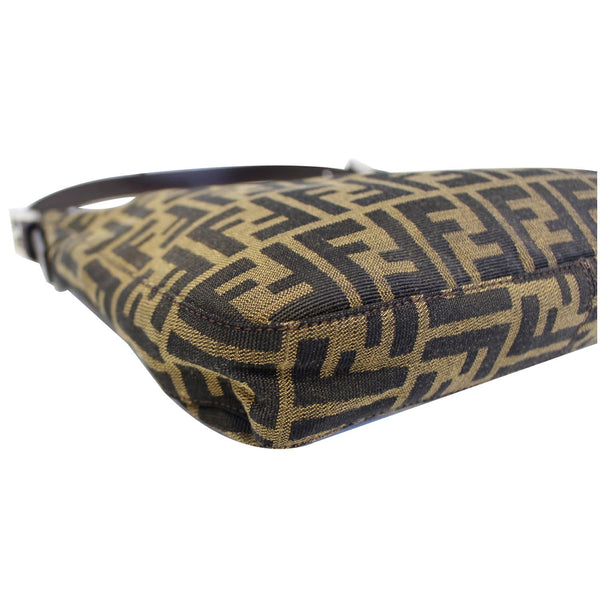 FENDI Zucca Canvas Hobo Shoulder Bag Brown-US