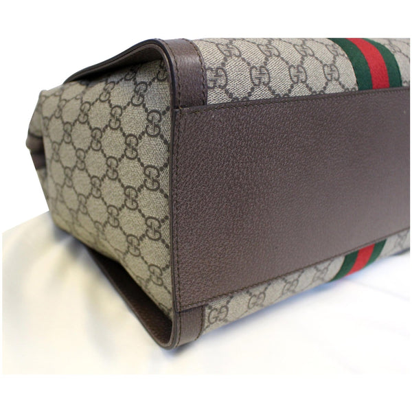 GUCCI Ophidia Medium GG Supreme Tote Shoulder Bag Beige 524537