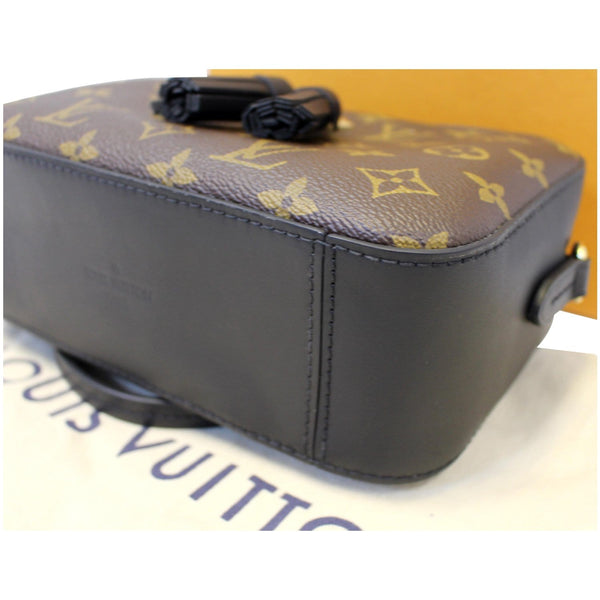 LOUIS VUITTON Saintonge Monogram Canvas Shoulder Bag Noir Black-US