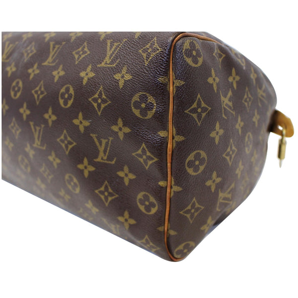LOUIS VUITTON Speedy 35 Monogram Canvas Satchel Handbag Brown-US
