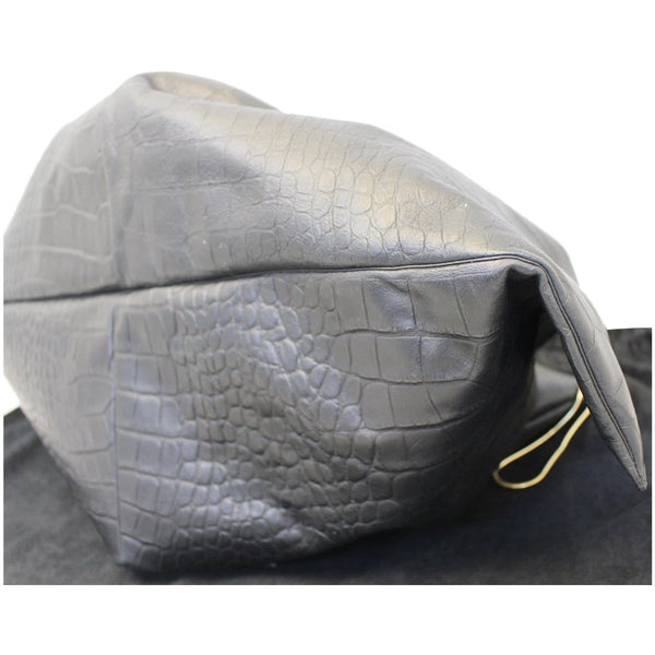 Versace Large Scale Embossed Leather Bag - Exterior