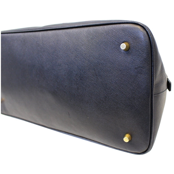 PRADA Saffiano Dome Black Leather Satchel Bag-US