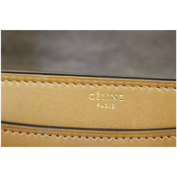 CELINE Bicolor Calfskin Leather Medium Case Shoulder Bag-US