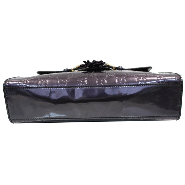 GUCCI Emily Guccissima Chain Shoulder Bag Plum 295402