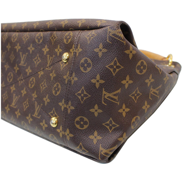 LOUIS VUITTON Artsy MM Monogram Canvas Shoulder Bag Brown
