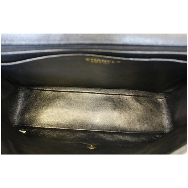 CHANEL Classic Maxi Jumbo Double Flap Caviar Leather Shoulder Bag-US