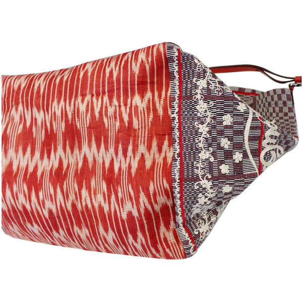 CHRISTIAN LOUBOUTIN Caba World Motif Embroidered Tote Bag Multicolor