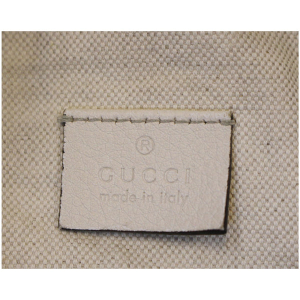 Gucci Bum Bag Print Leather White Belt Waist Medium - logo