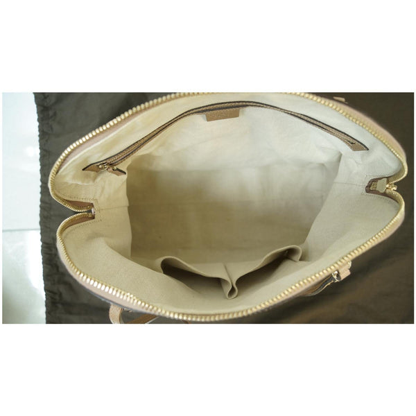 GUCCI Bree GG Supreme Leather Shoulder Bag 323673 Mauve