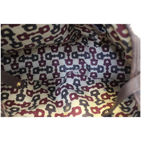 GUCCI Abbey Medium Leather Tote Shoulder Bag Dark Brown-US