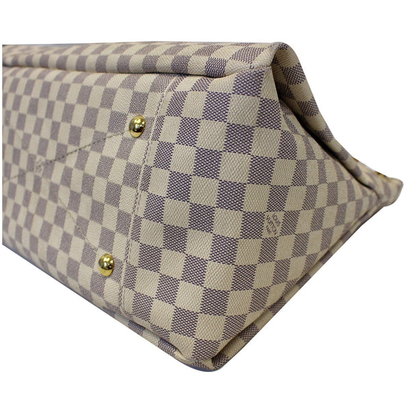 Louis Vuitton Artsy MM Damier Azur Shoulder Bag - corner view