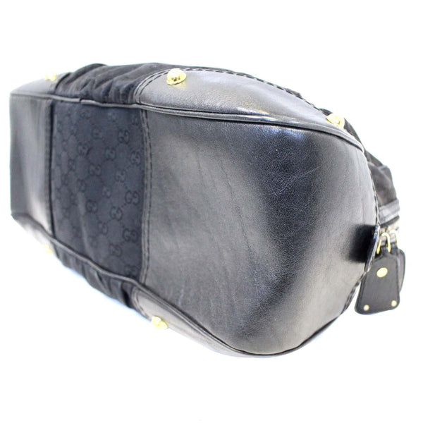 Gucci Monogram Jockey Boston Bag - Preloved Gucci Bags - bag bottom view