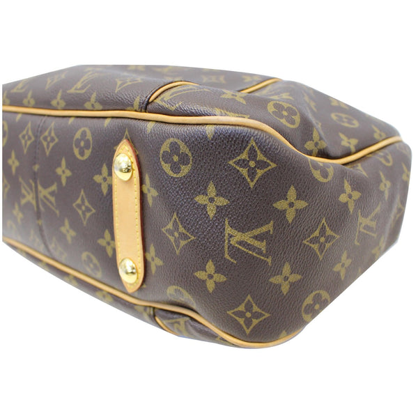 LOUIS VUITTON Galliera PM Monogram Canvas Shoulder Handbag Brown