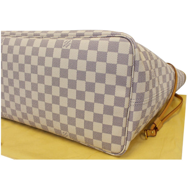 LOUIS VUITTON Neverfull GM Damier Azur Tote Shoulder Bag Rose Ballerin-US