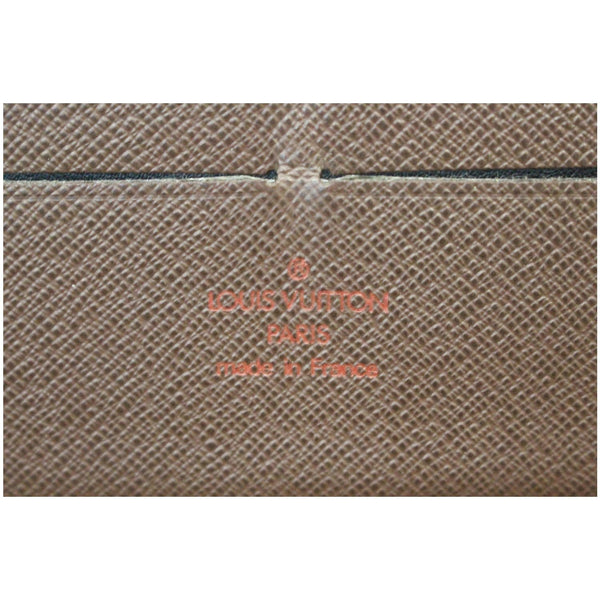LOUIS VUITTON Zippy Damier Ebene Organizer Wallet Brown