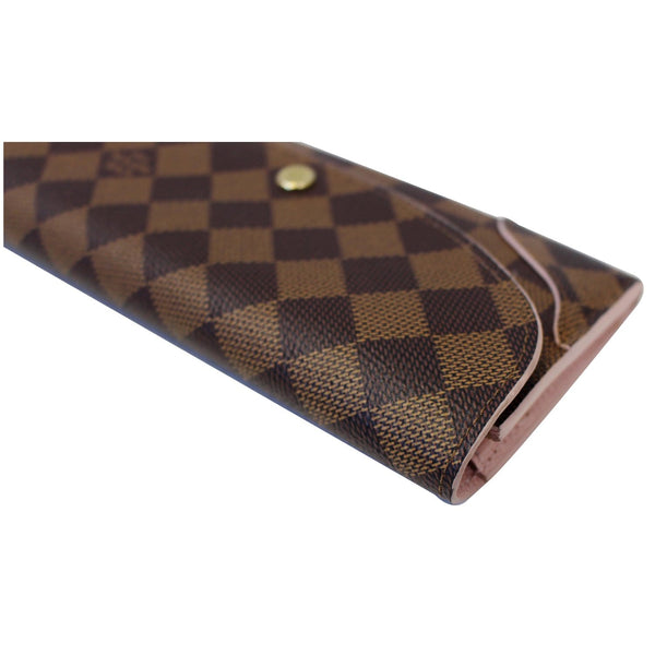 Louis Vuitton Caissa Damier Ebene Wallet - side view