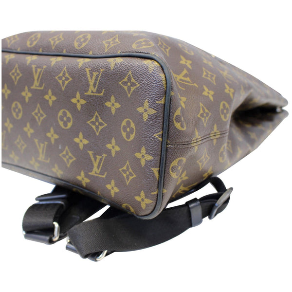 LOUIS VUITTON Palk Monogram Macassar Canvas Backpack Bag Black-US