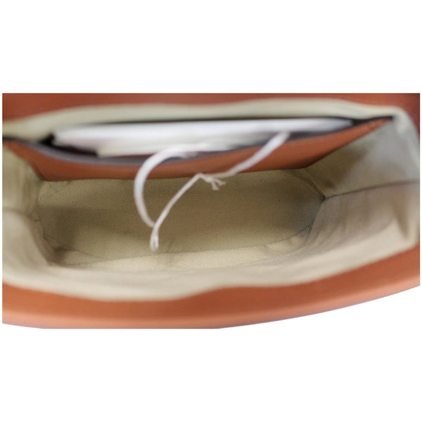 Chloe Aby Lock Small Embossed, Calfskin Leather Chain Bag inside view