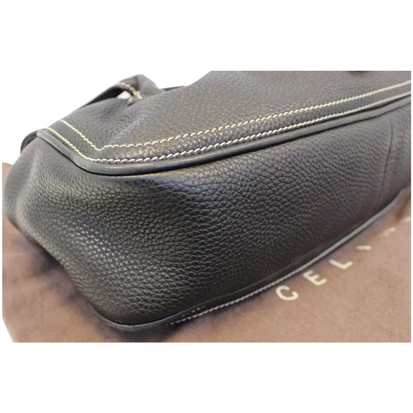 Celine Buckle Leather Satchel Bag - Bottom left view
