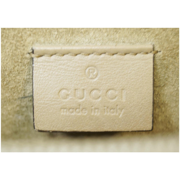 GUCCI Dionysus Medium GG Supreme Monogram Shoulder Bag Taupe