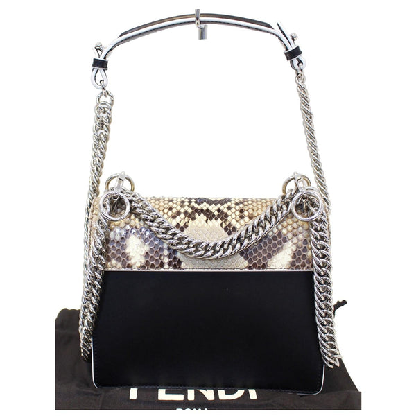 Fendi Kan I Python Leather Small Shoulder Crossbody Bag - strap