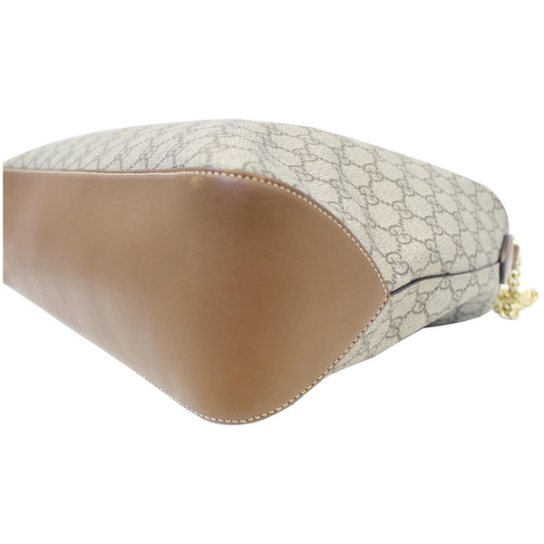 GUCCI GG Supreme Canvas Hobo Shoulder Bag Beige/Brown-US