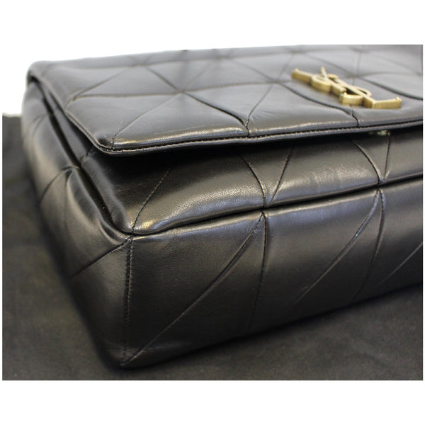 YVES SAINT LAURENT Jamie Giant Lambskin Leather Shoulder Bag Black