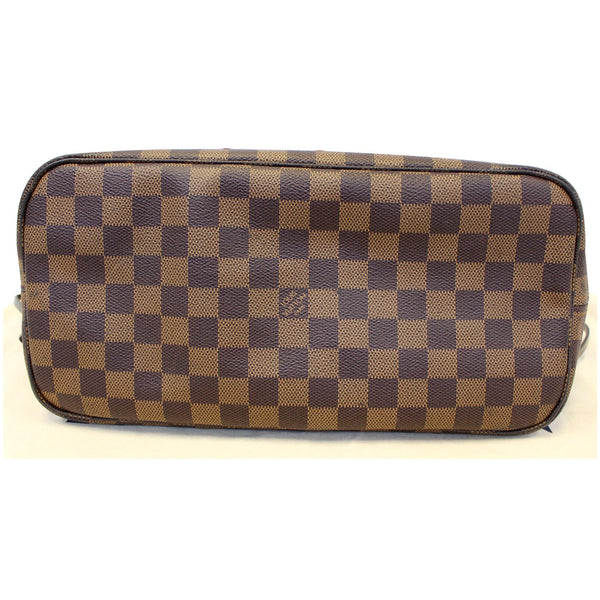 LOUIS VUITTON Neverfull MM Damier Ebene Tote Shoulder Bag Brown