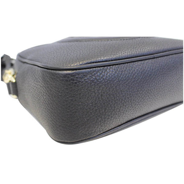 GUCCI Soho Disco Pebbled Leather Small Crossbody Bag Black