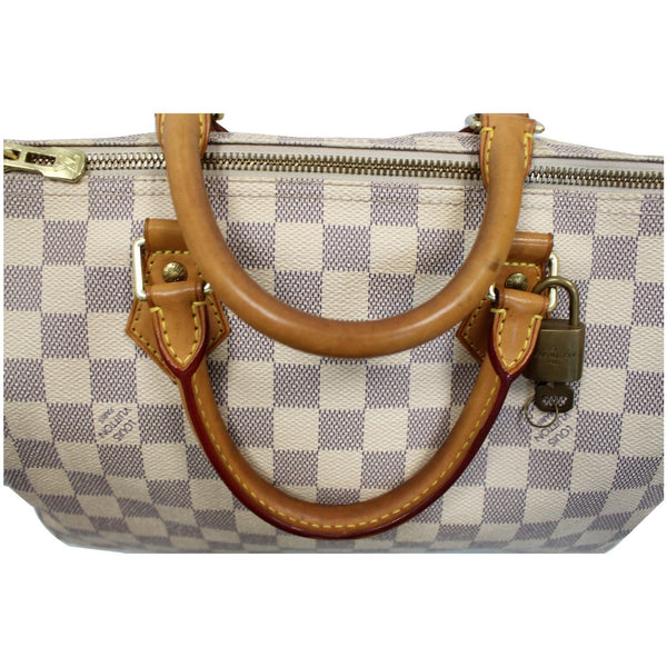 Louis Vuitton Speedy 30 Damier Azur Front Look Bag