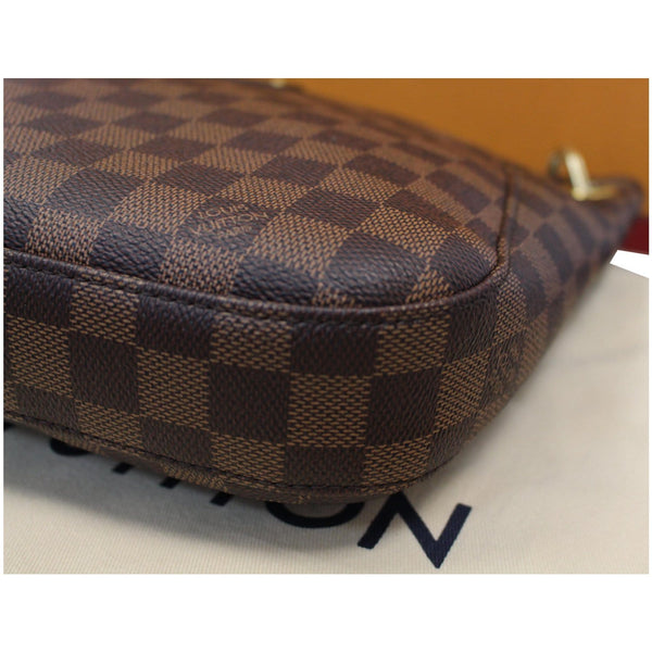 LOUIS VUITTON South Bank Besace Damier Ebene Crossbody Bag Brown