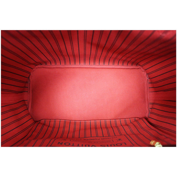 LOUIS VUITTON Neverfull MM Damier Ebene Tote Shoulder Bag Brown