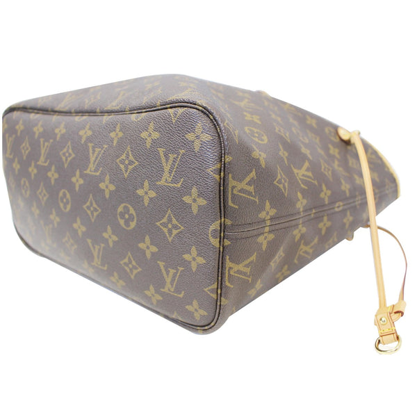 LOUIS VUITTON Neverfull MM Monogram Canvas Tote Bag Brown/Yellow