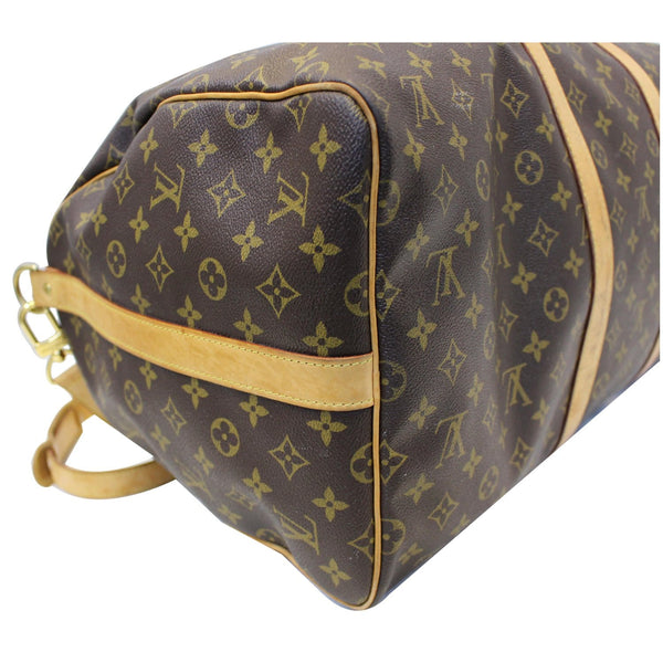 LOUIS VUITTON Keepall Bandouliere 55 Monogram Canvas Travel Bag Brown-US