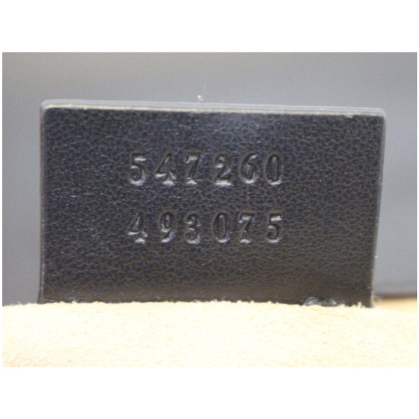 GUCCI GG Marmont Mini Leather Top Handle Shoulder Bag Black 547260