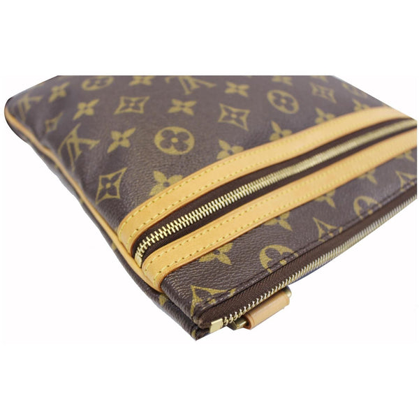 LOUIS VUITTON Pochette Bosphore Monogram Canvas Crossbody Bag Brown
